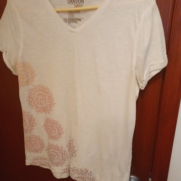 White Danskin Now T-Shirt - Picture 1 of 3